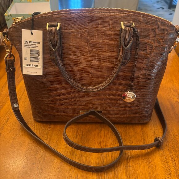 NWT Brahmin Leather Satchel - Picture 1 of 9